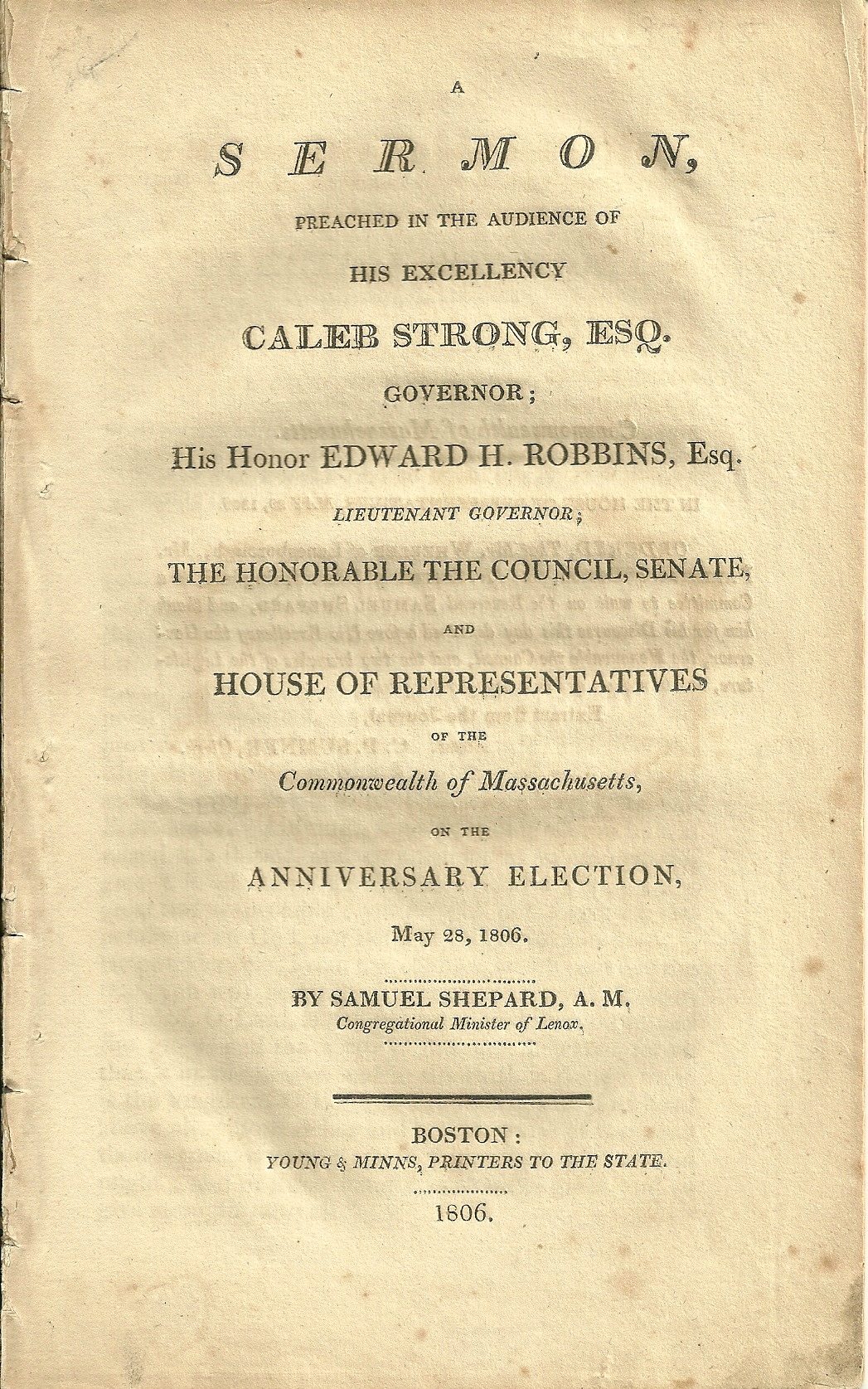 Public Sermons in Early America